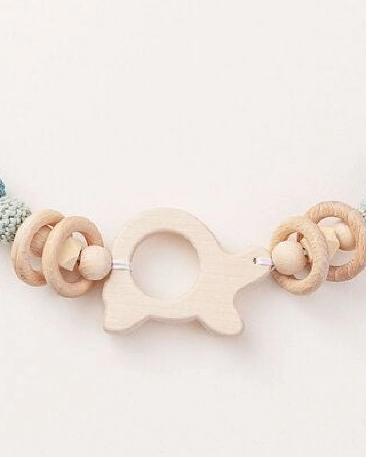 NoniKids Berlin Kinderwagenkette Holz *Schildkröte Glocke* 2 Farben – Ansicht 4