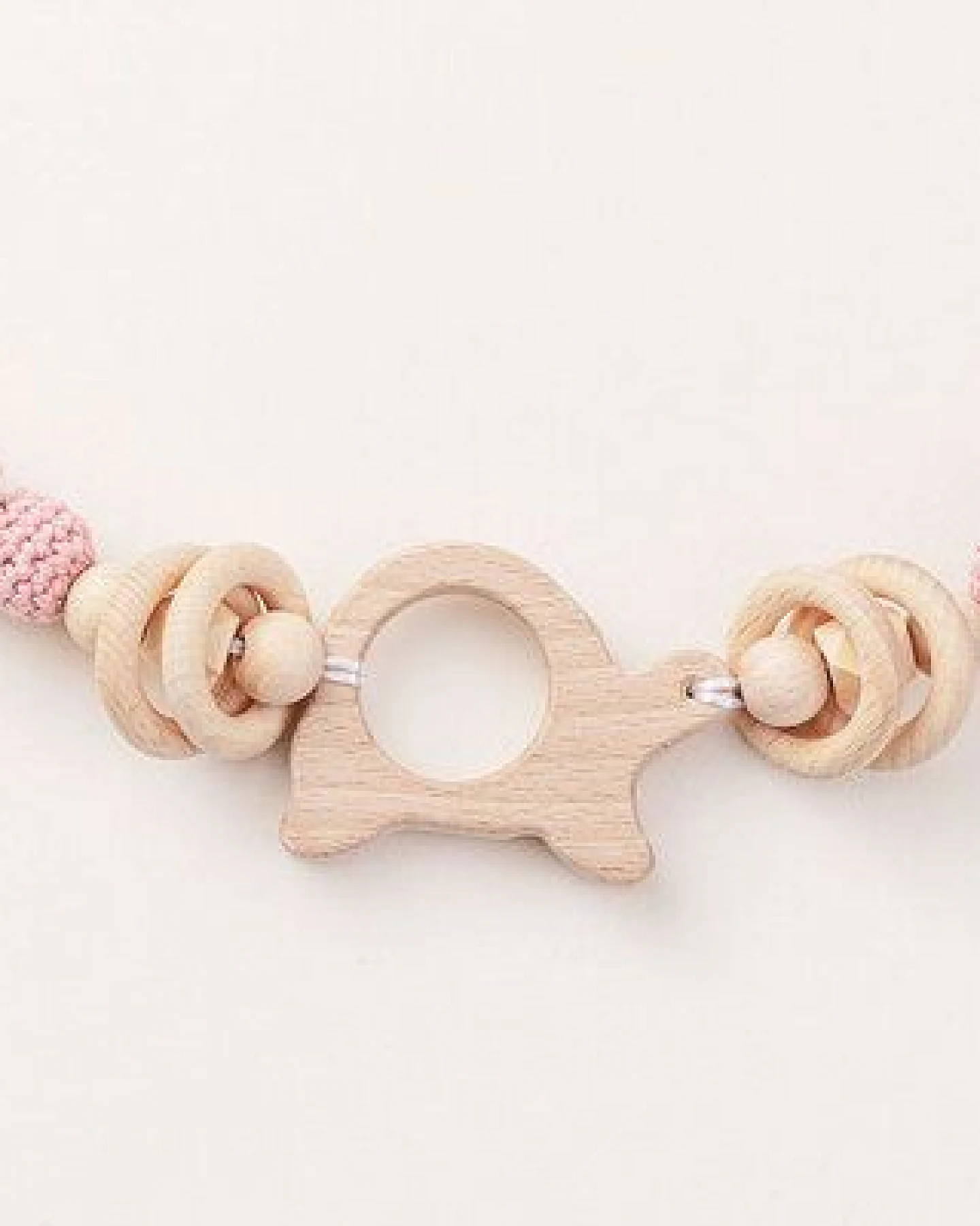 NoniKids Berlin Kinderwagenkette Holz *Schildkröte Glocke* 2 Farben – Ansicht 2