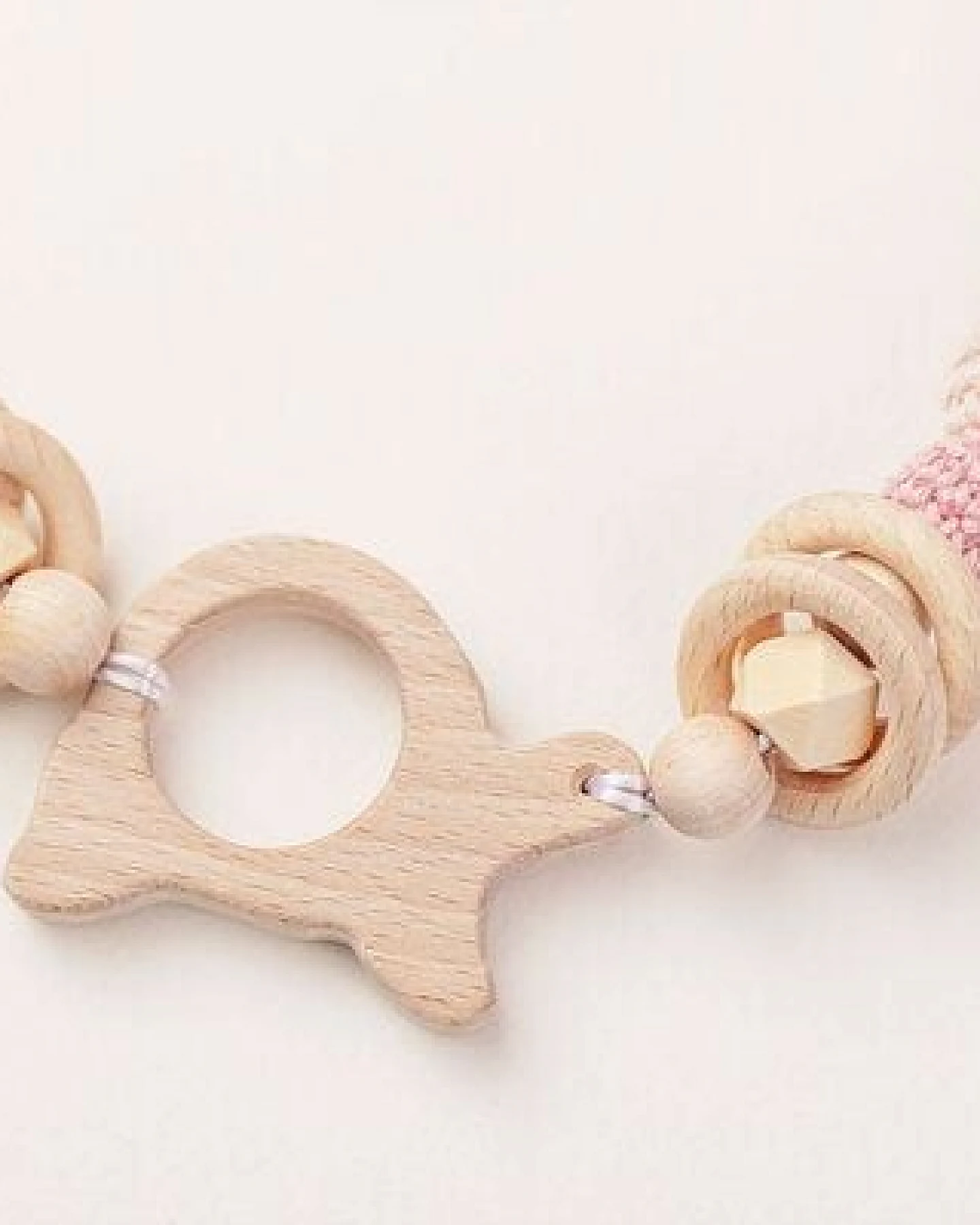 NoniKids Berlin Kinderwagenkette Holz *Schildkröte Glocke* 2 Farben – Ansicht 4