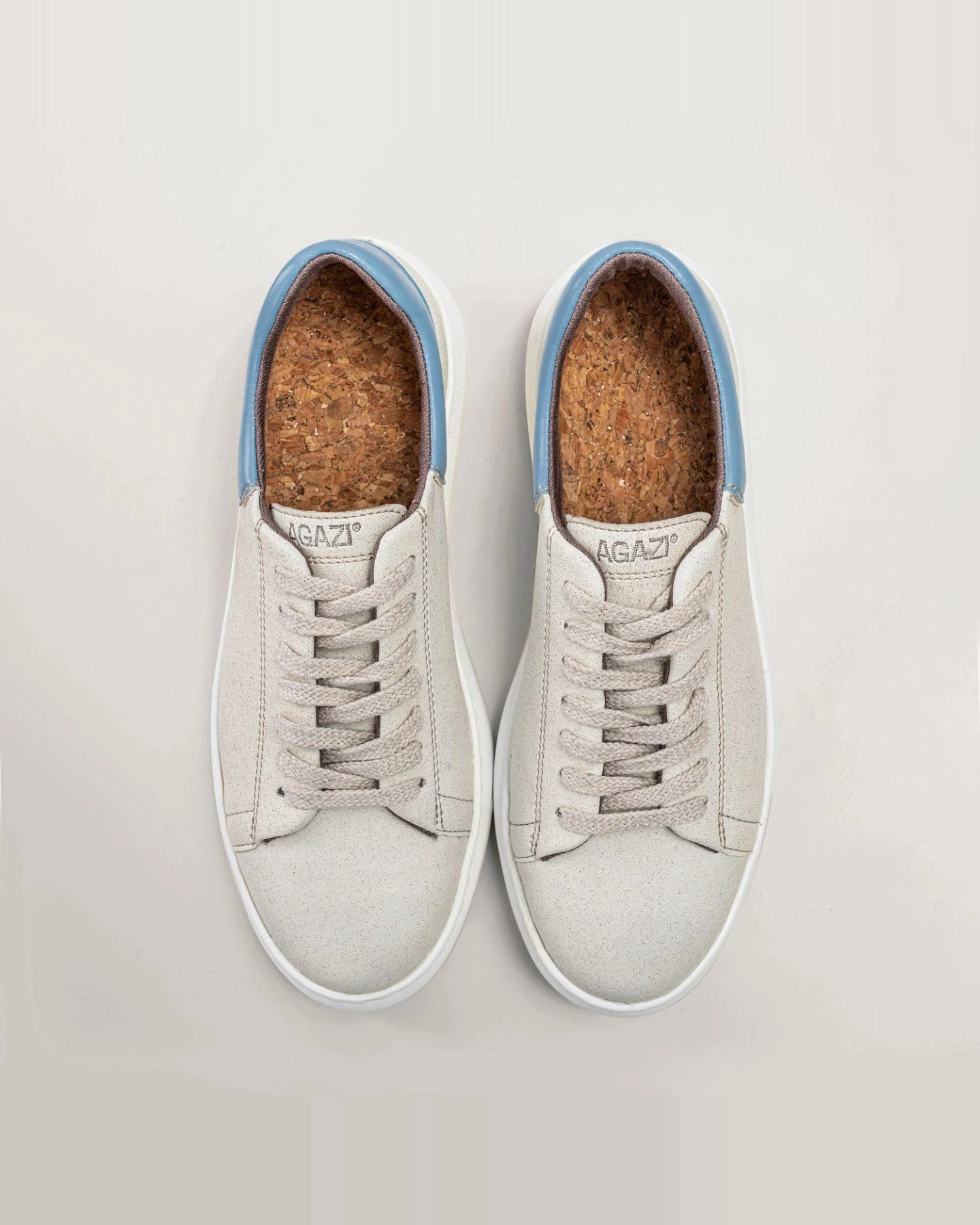 AGAZI Damen vegan Sneaker Emma Himmelblau – Ansicht 2