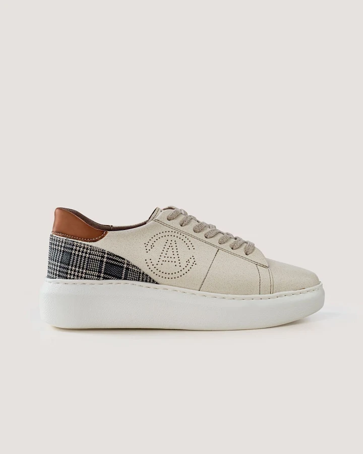 AGAZI Damen vegan Sneaker Jane Karamell