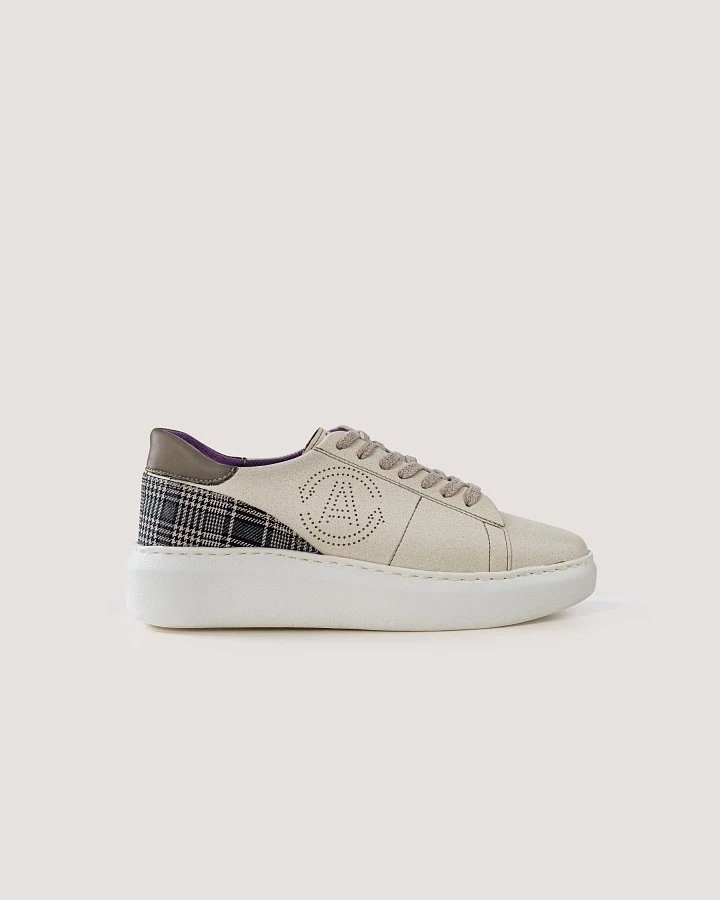 AGAZI Damen vegan Sneaker Jane Cappucino