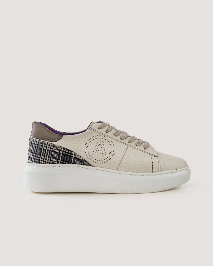AGAZI Damen vegan Sneaker Jane Cappucino