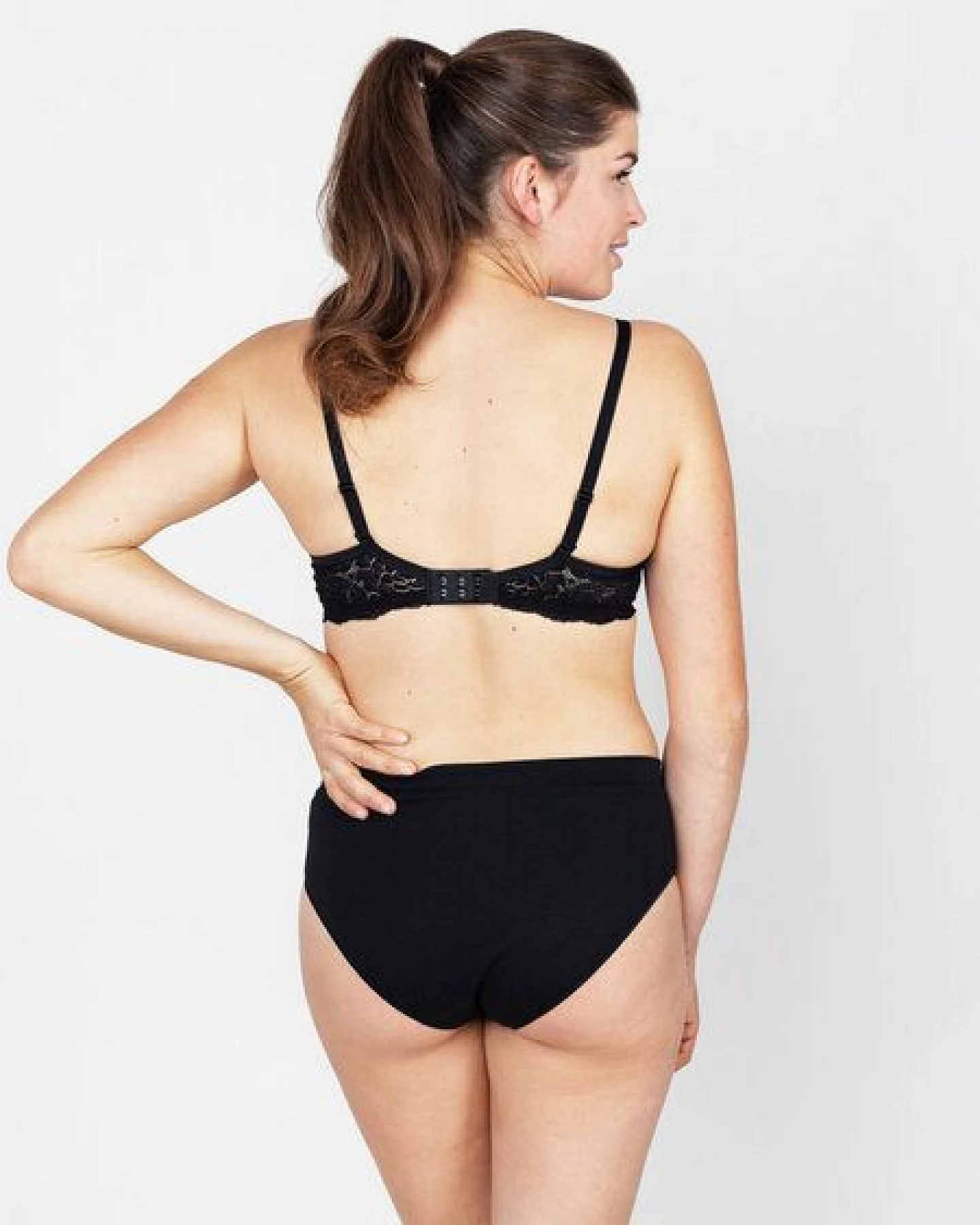 erlich textil Elisabeth bügelloser BH mit Spitze aus Bio-Baumwolle, made in Europe – Ansicht 3