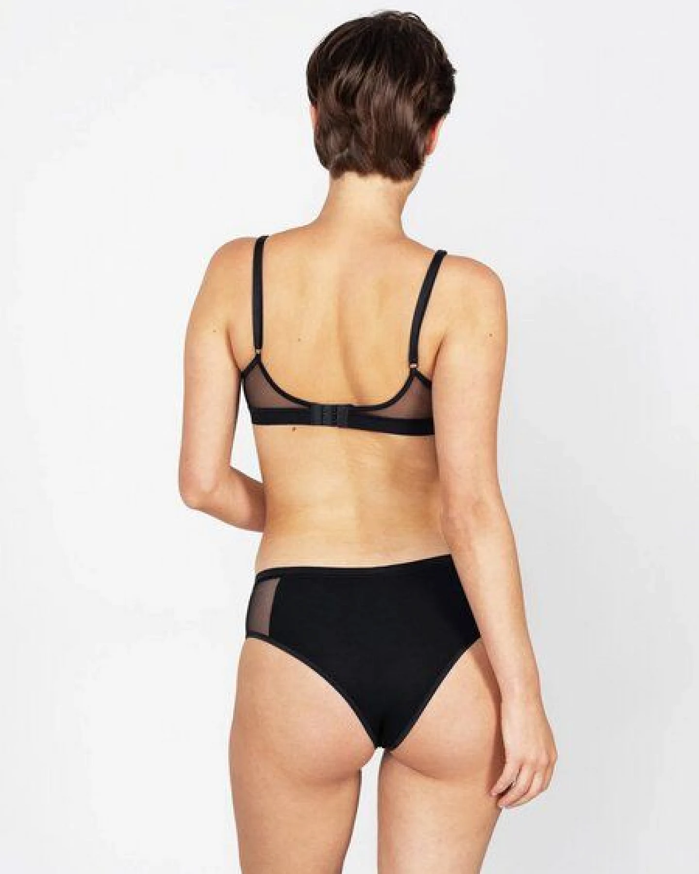 erlich textil Jule bügelloses Mesh Bustier mit weichem Modal, made in Europe – Ansicht 2