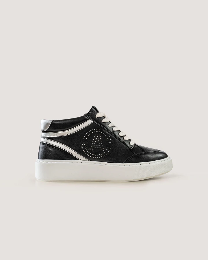 AGAZI Damen vegan Sneaker Blanka Schwarz
