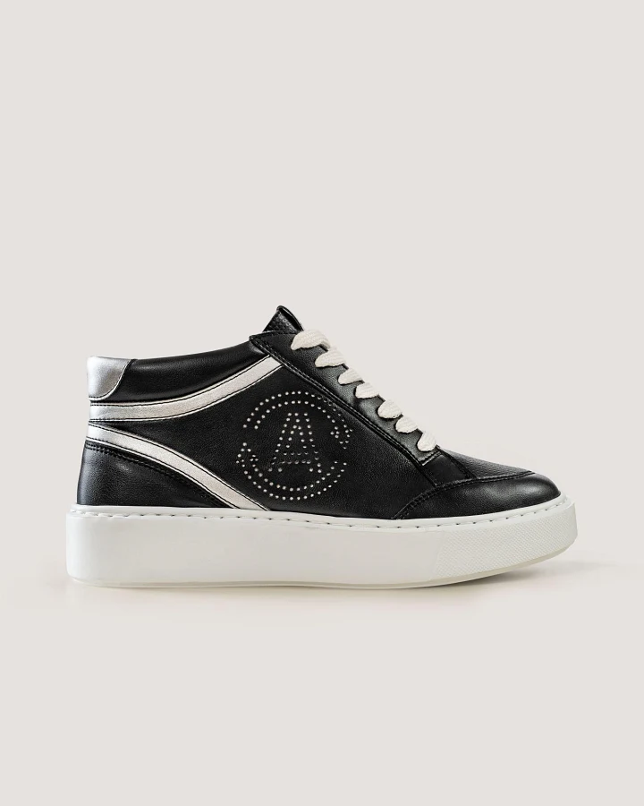 AGAZI Damen vegan Sneaker Blanka Schwarz