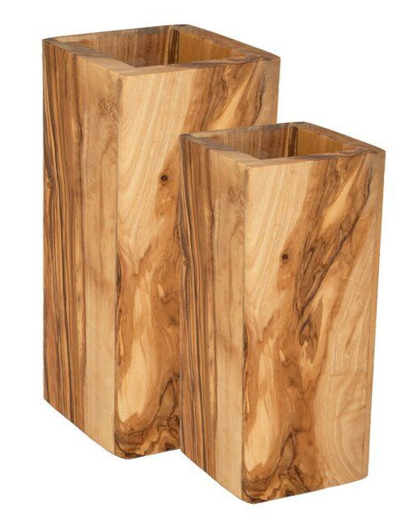 NATUREHOME Besteckhalter Stiftebox Pinselhalter Design aus Olivenholz – Ansicht 2