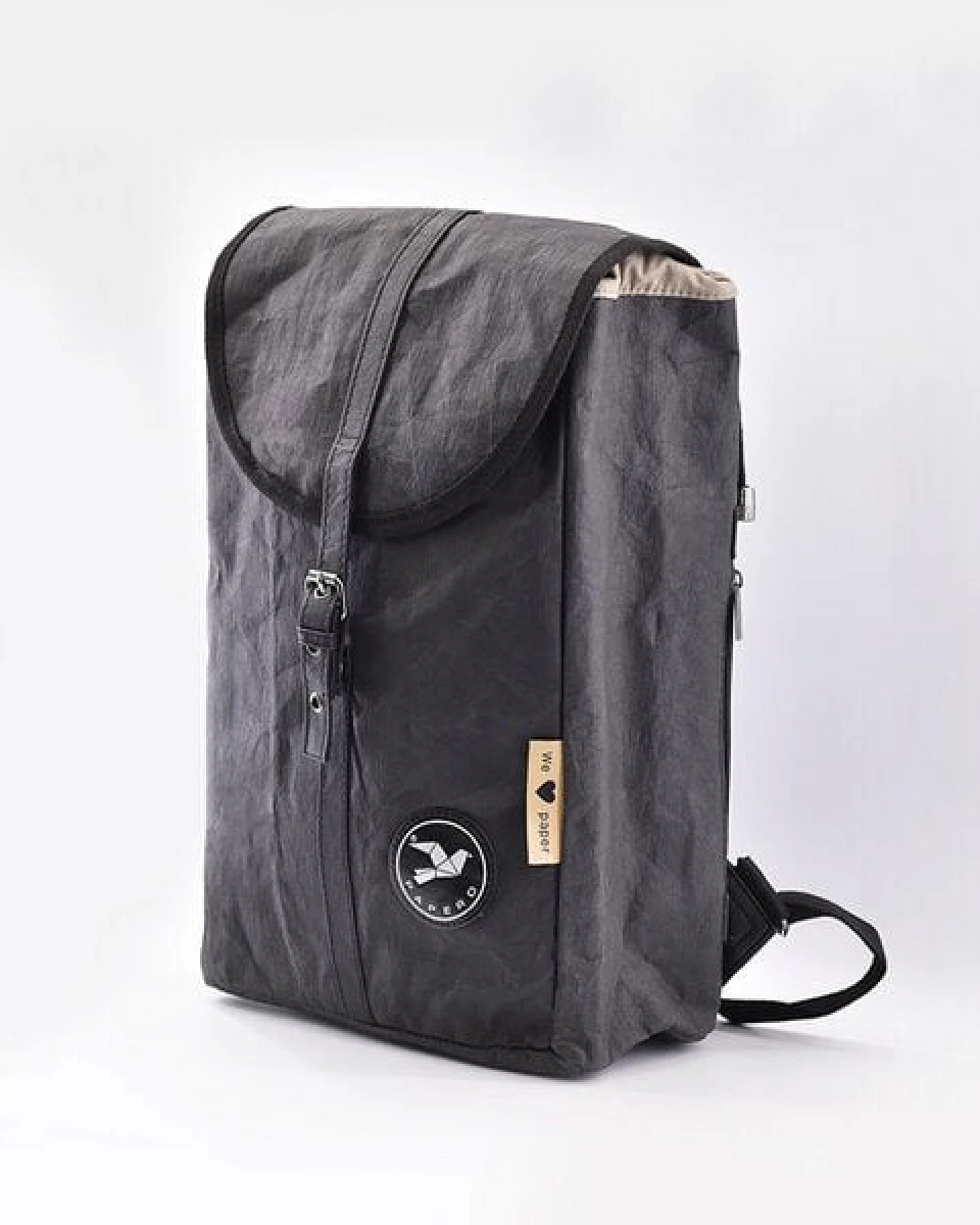 PAPERO Rucksack aus Papier, robust, wasserfest Damen Herren vegan Daypacks – Ansicht 3