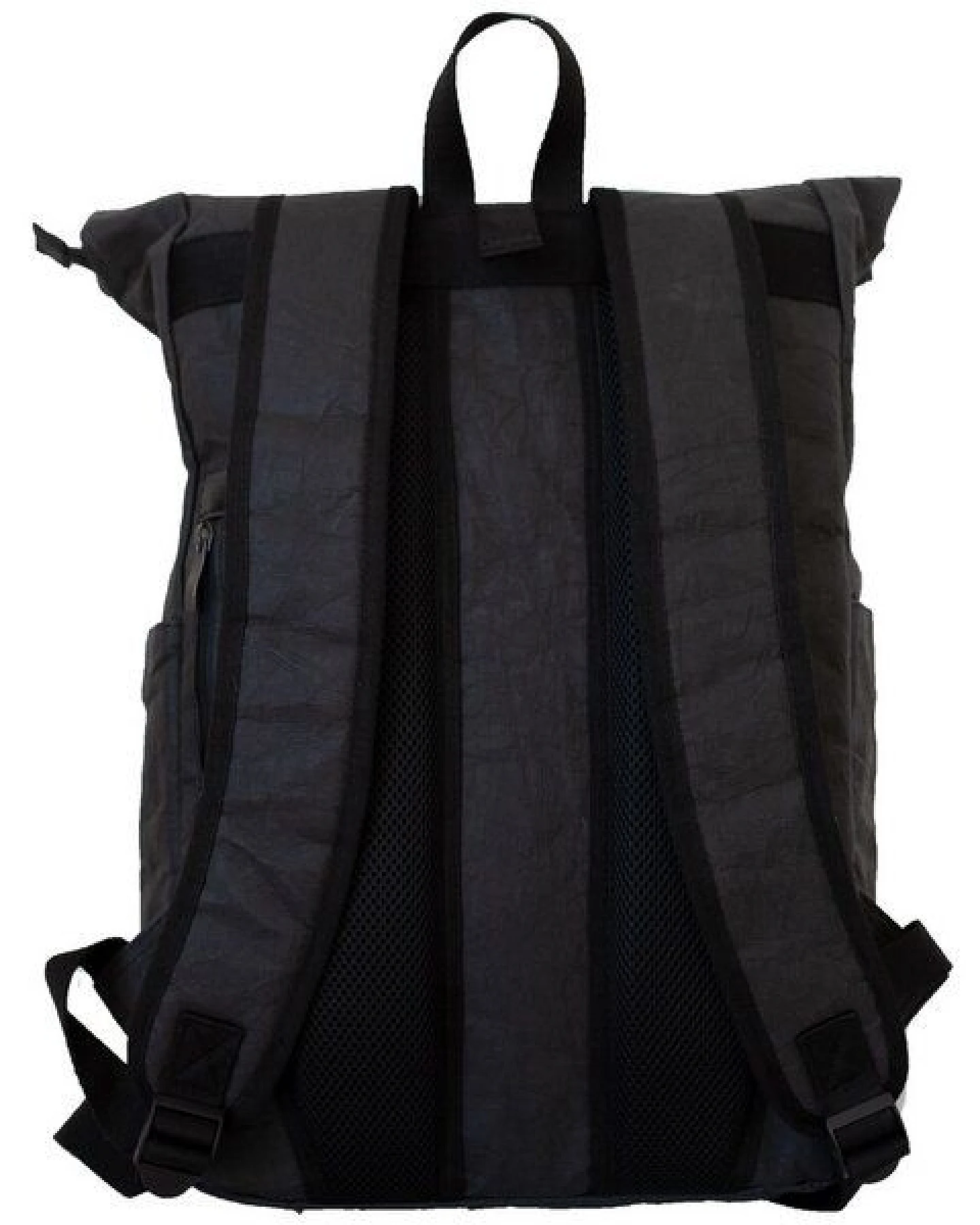 PAPERO Rucksack aus Papier – Rolltop Rucksack Damen Herren mit Laptopfach – wasserfest & robust – vegan & nachhaltig – minimalistisch – leicht & stylisch – FSC zertifiziert – Unisex Tagesrucksack 28L – Ansicht 3