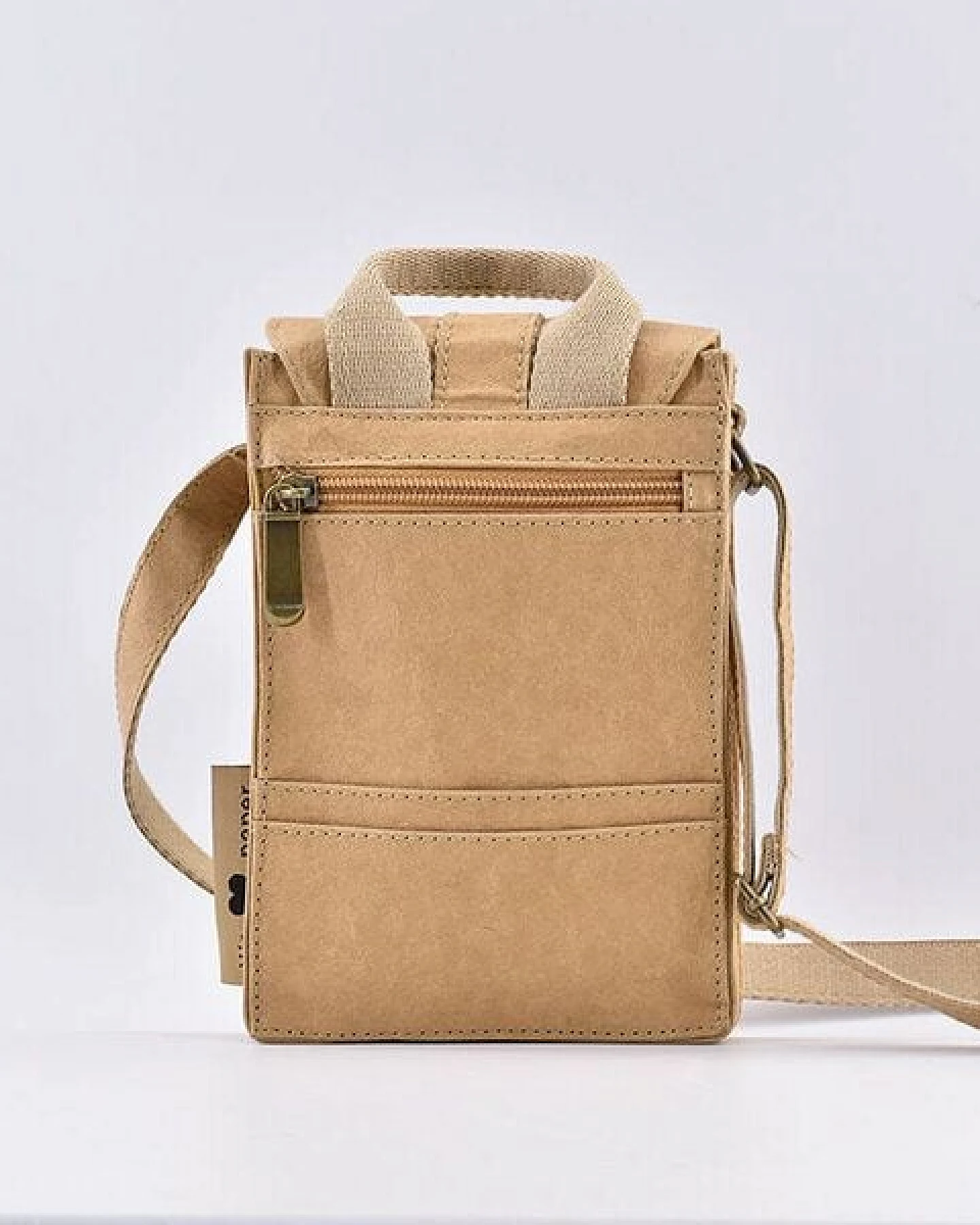 PAPERO Handy Umhängetasche aus Papier RFID Bauchtasche Pässe Bordkarten Reise – Ansicht 3