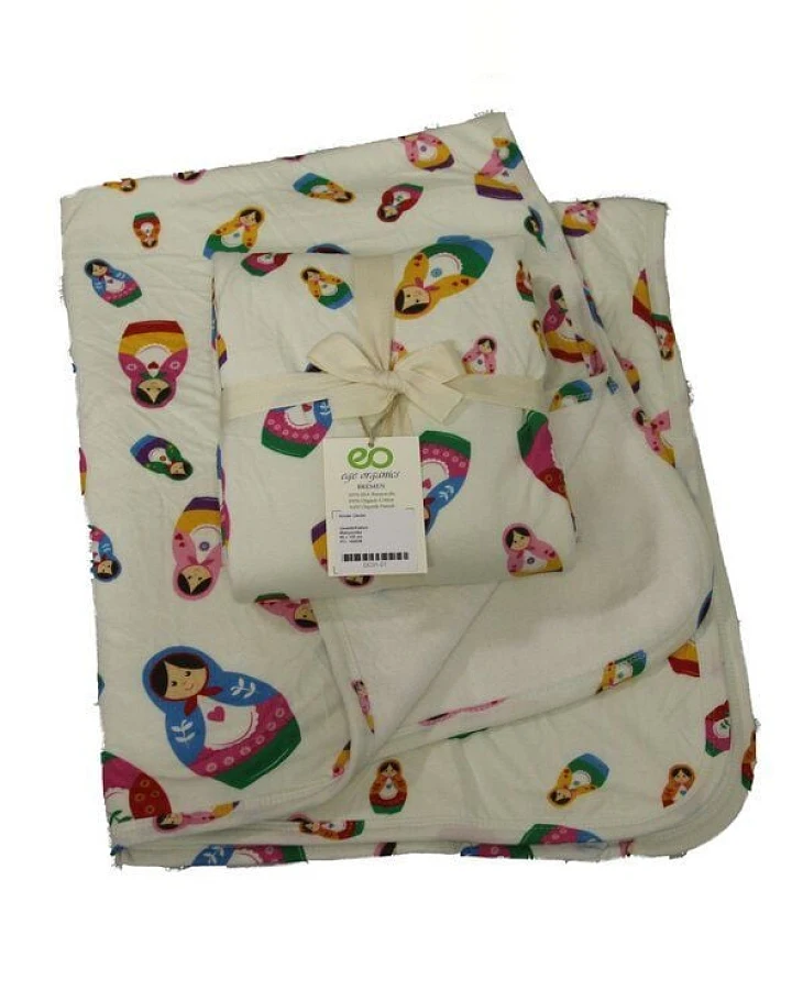 ege organics Babydecke Bio-Baumwolle Erstlingsdecke Kuscheldecke 85x100cm