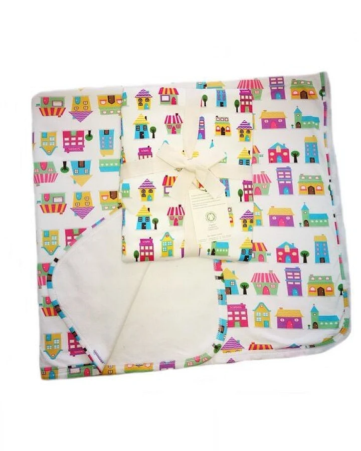 ege organics Babydecke Bio-Baumwolle Erstlingsdecke Kuscheldecke 85x100cm