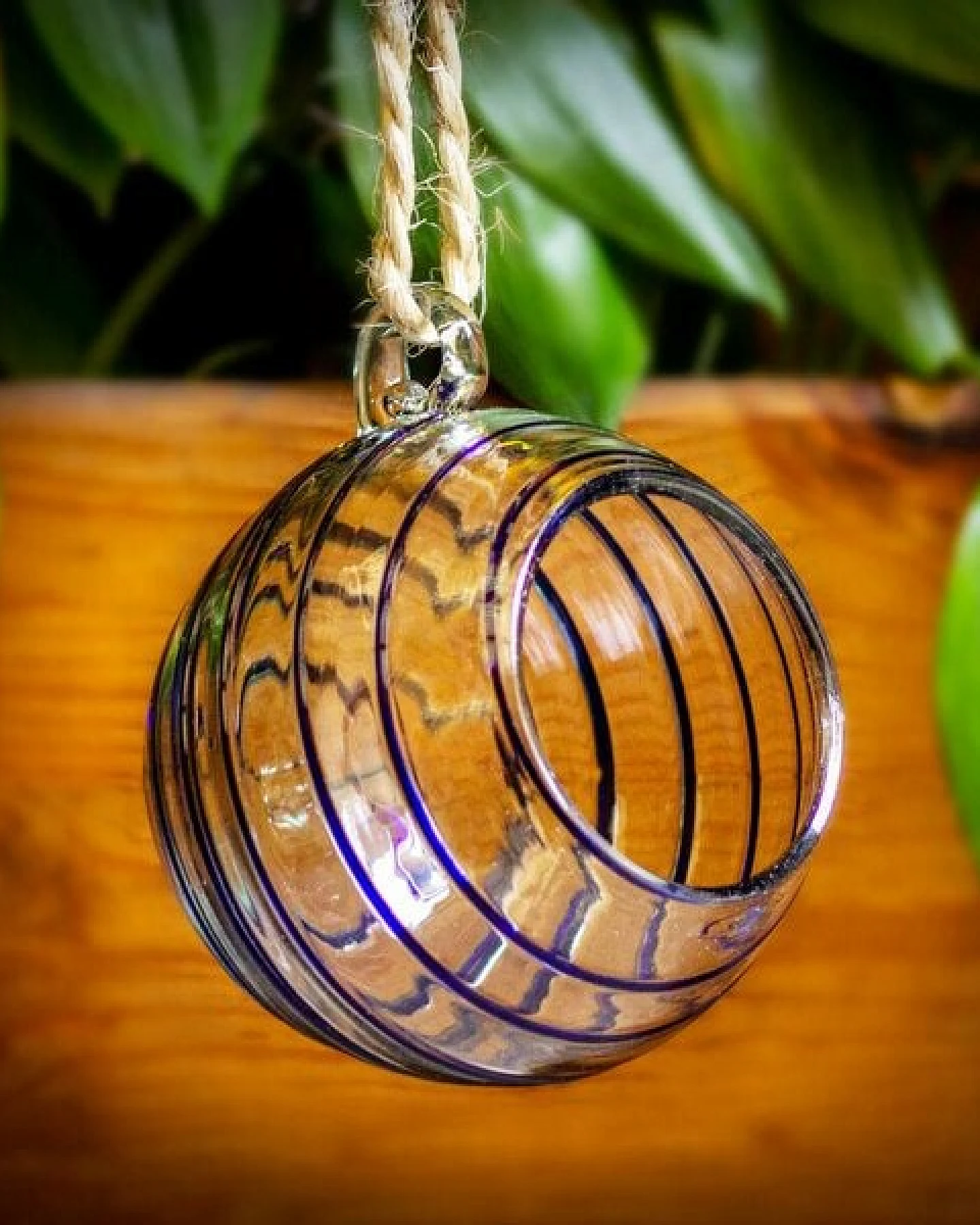 Mitienda Shop Dekovase Esfera Spirale blau – Ansicht 3