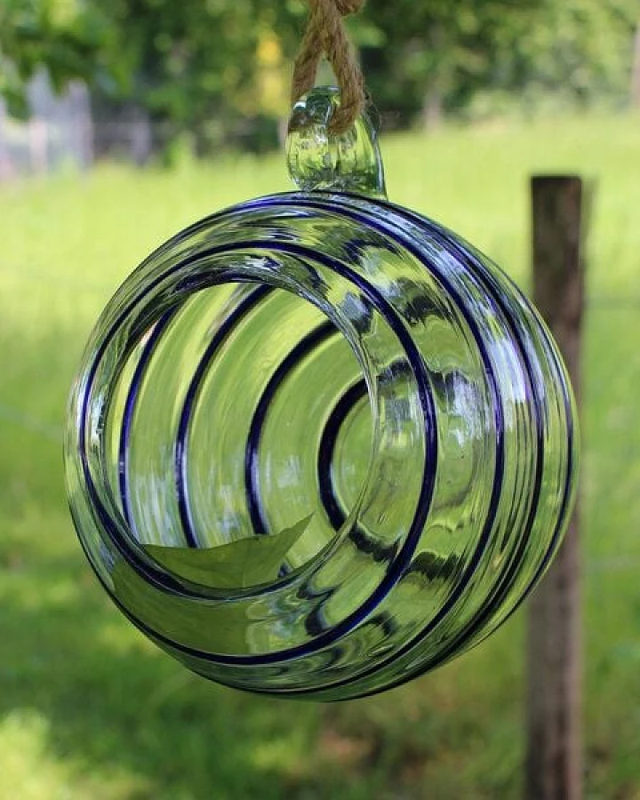 Mitienda Shop Dekovase Esfera Spirale blau