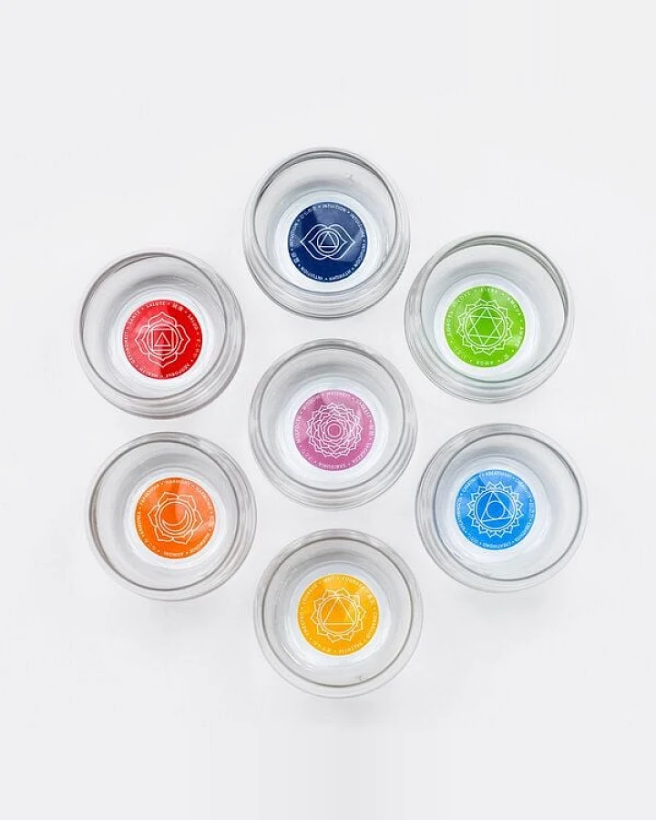Happy Soul Chakra Trinkgläser 7er Set