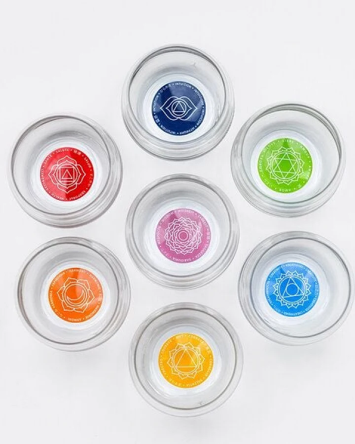 Happy Soul Chakra Trinkgläser 7er Set