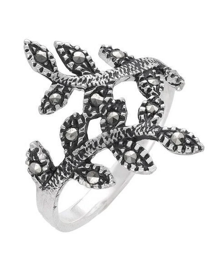 pakilia Silber Ring Blätterranke Fair-Trade und handmade #8