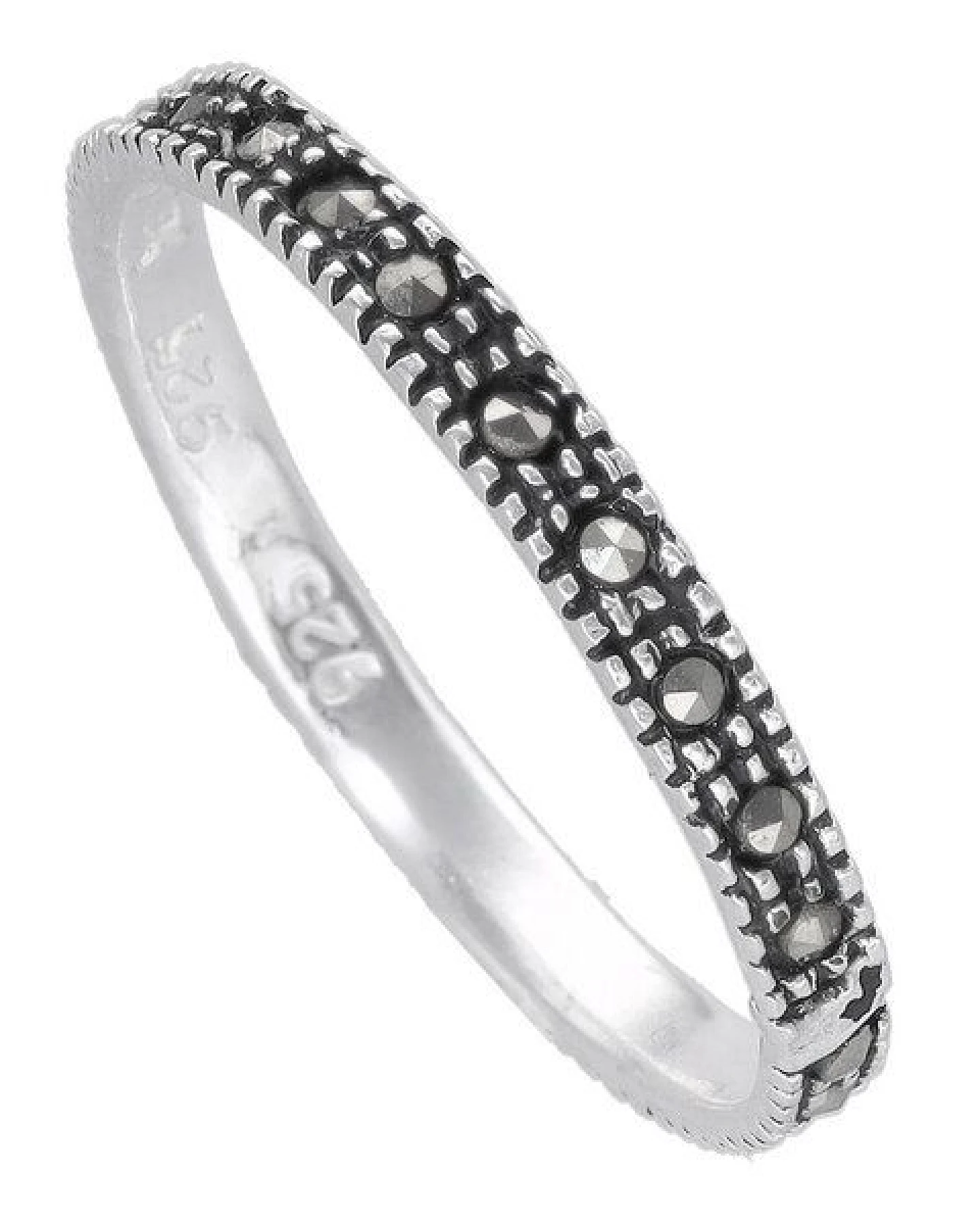 pakilia Silber Ring Pyrit Fair-Trade und handmade – Ansicht 2