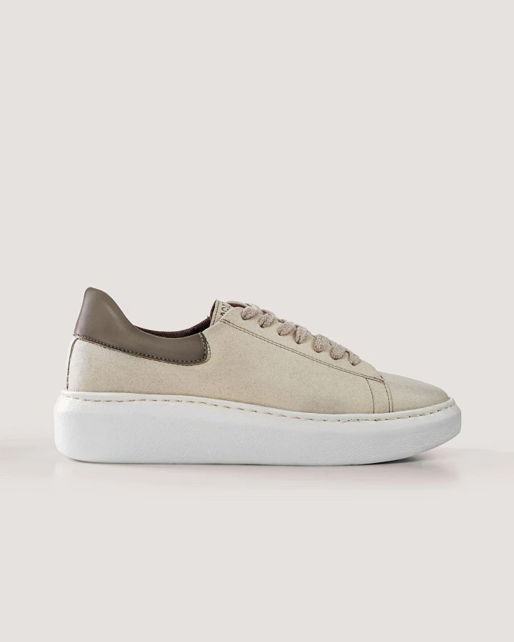 AGAZI Damen vegan Sneaker Emma Cappucino