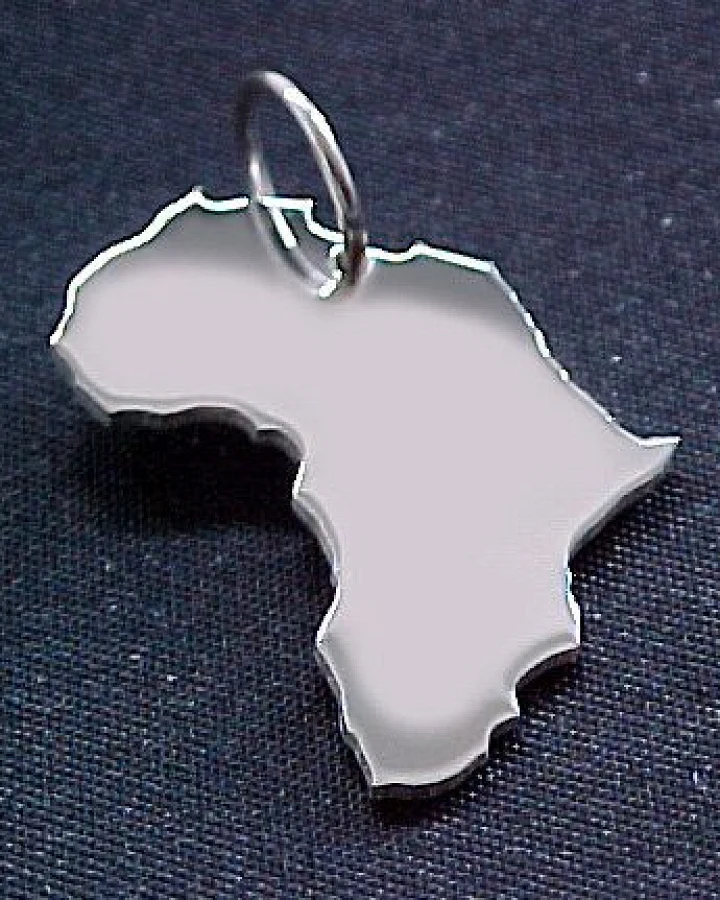 S.W.w. Schmuckwaren Afrika mit Brillant ( Kettenanhänger )