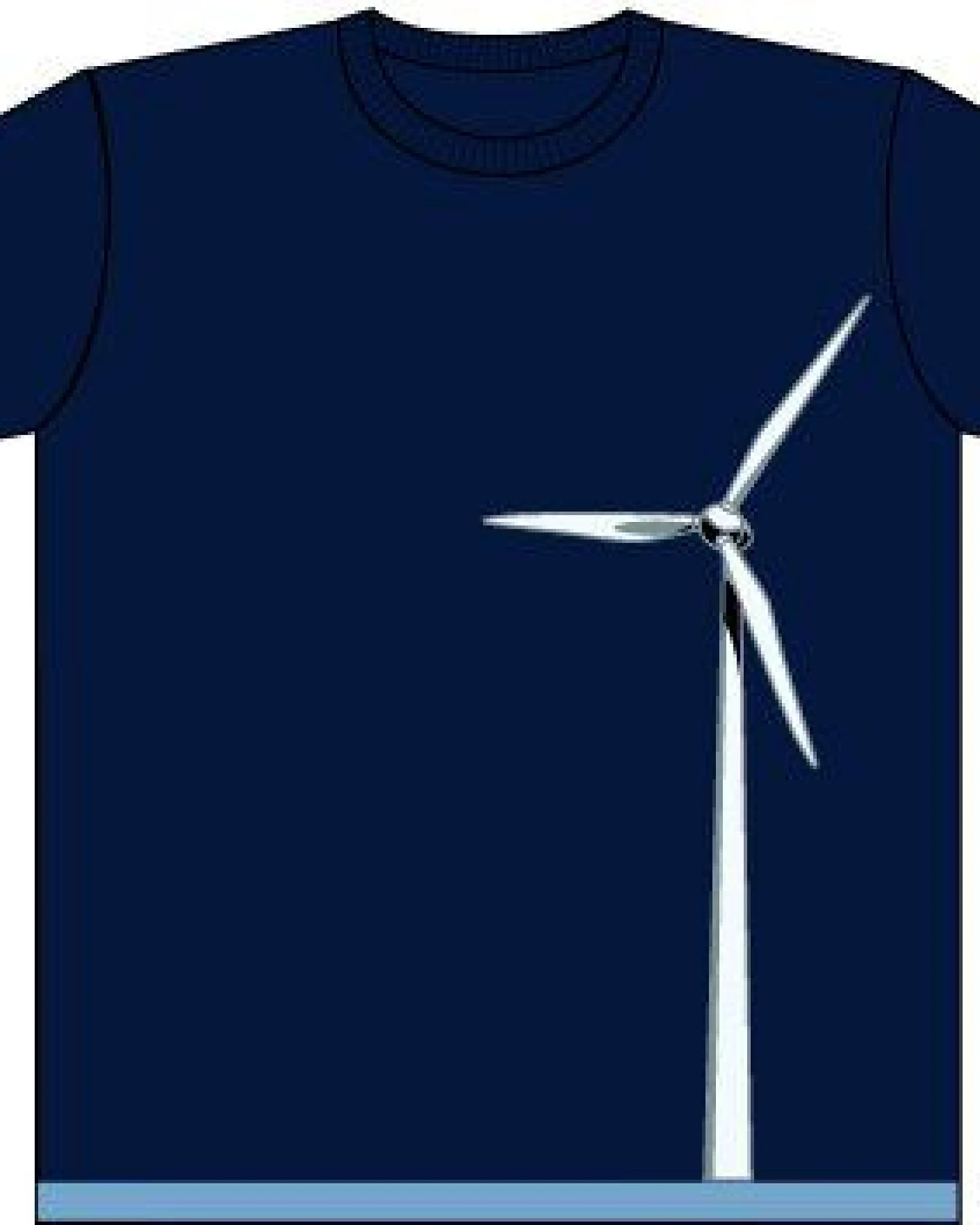 T-Shirtladen-Marktstrasse GmbH Windrad navy Boy-T-Shirt – Ansicht 4