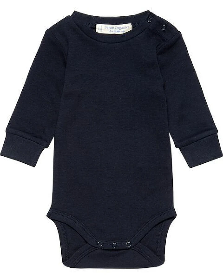 sense-organics Baby Body Milan langarm unisex navy