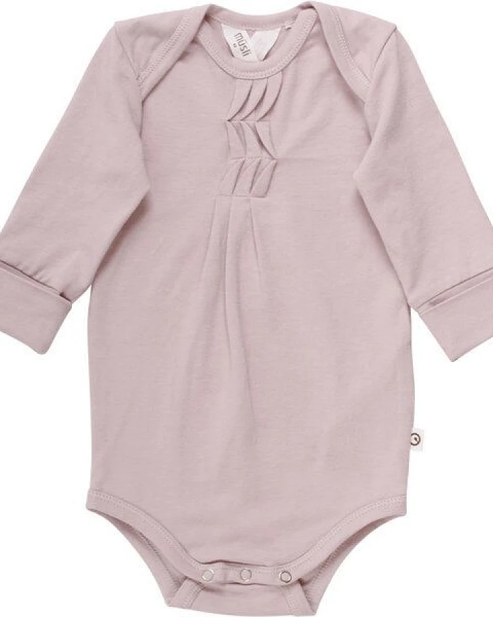 Müsli by Green Cotton Langarm Baby Body Wolle Seide