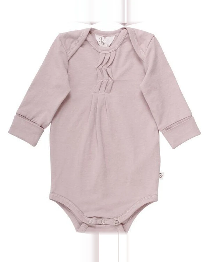 Müsli by Green Cotton Langarm Baby Body Wolle Seide