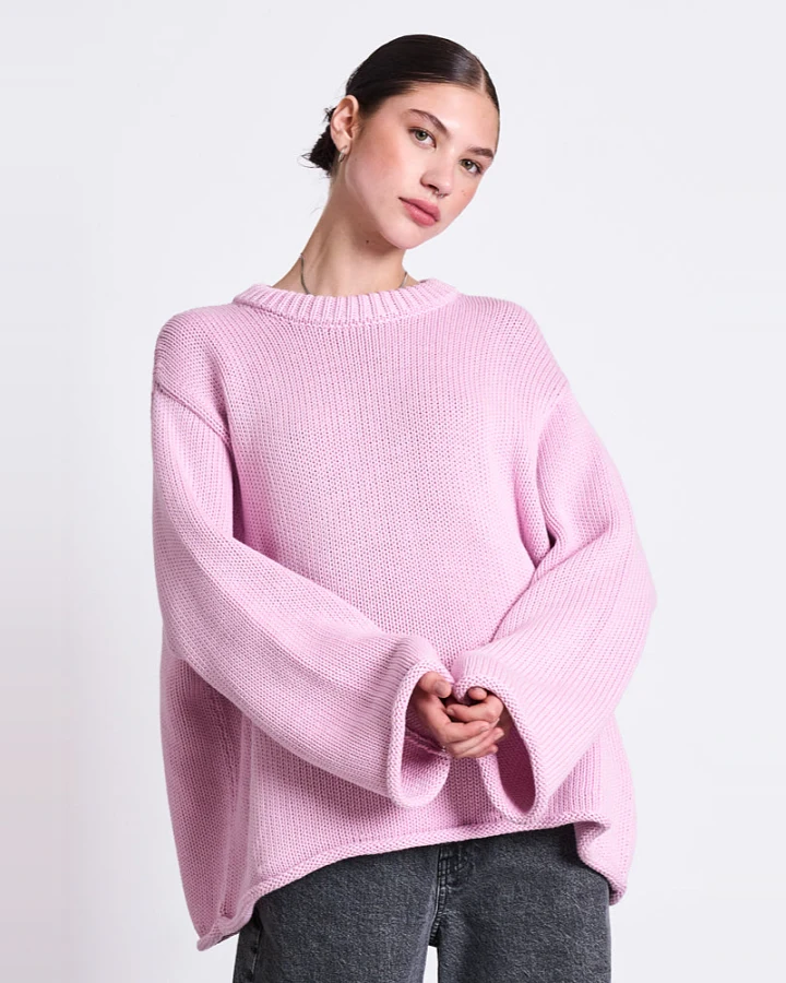 JAN 'N JUNE Damen vegan Pullover Sona Light Orchid Pink