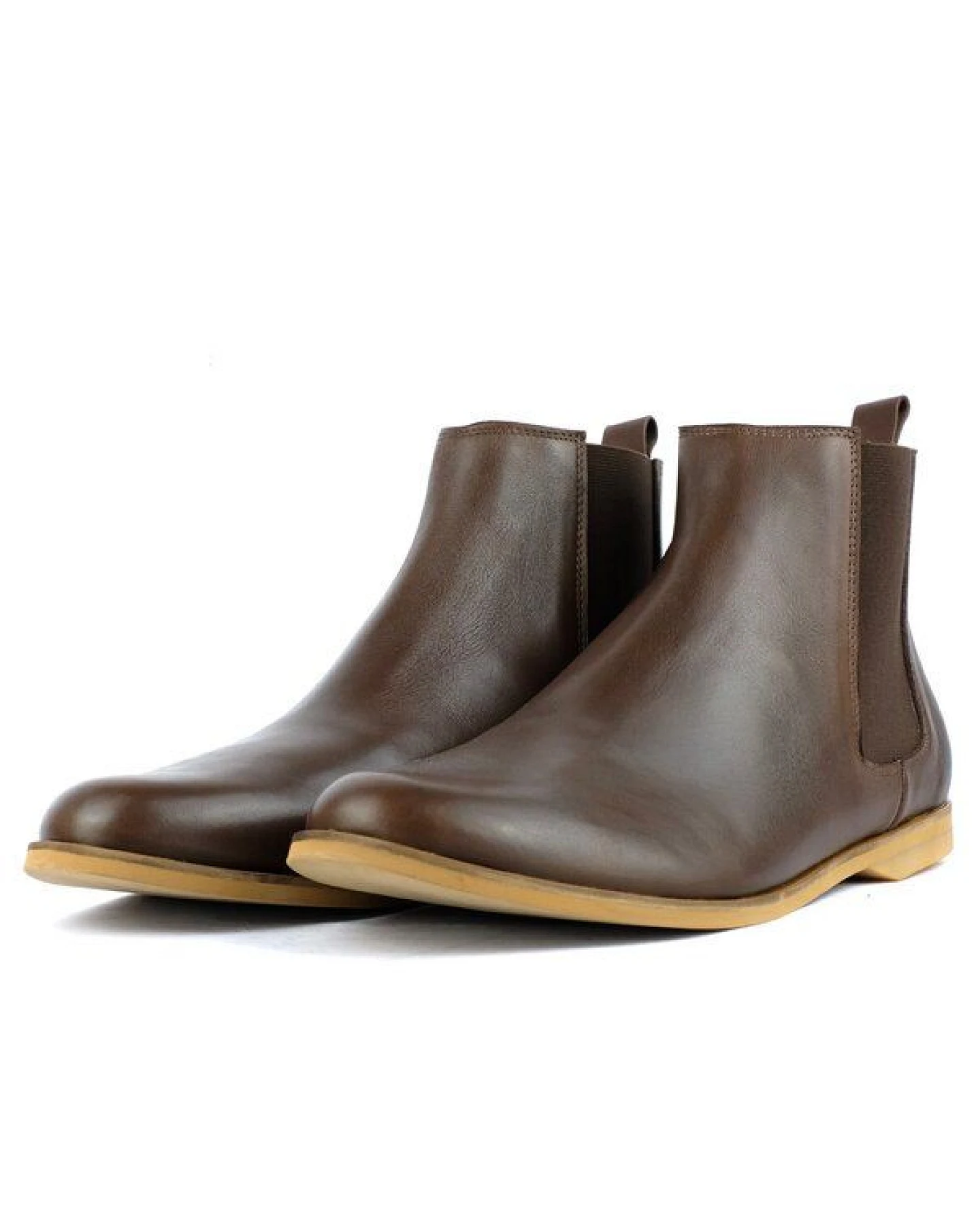 SORBAS '88 Leder Chelsea Boots in Braun – Ansicht 2