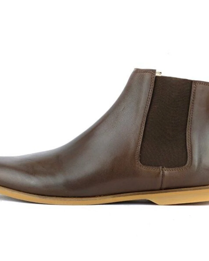 SORBAS '88 Leder Chelsea Boots in Braun