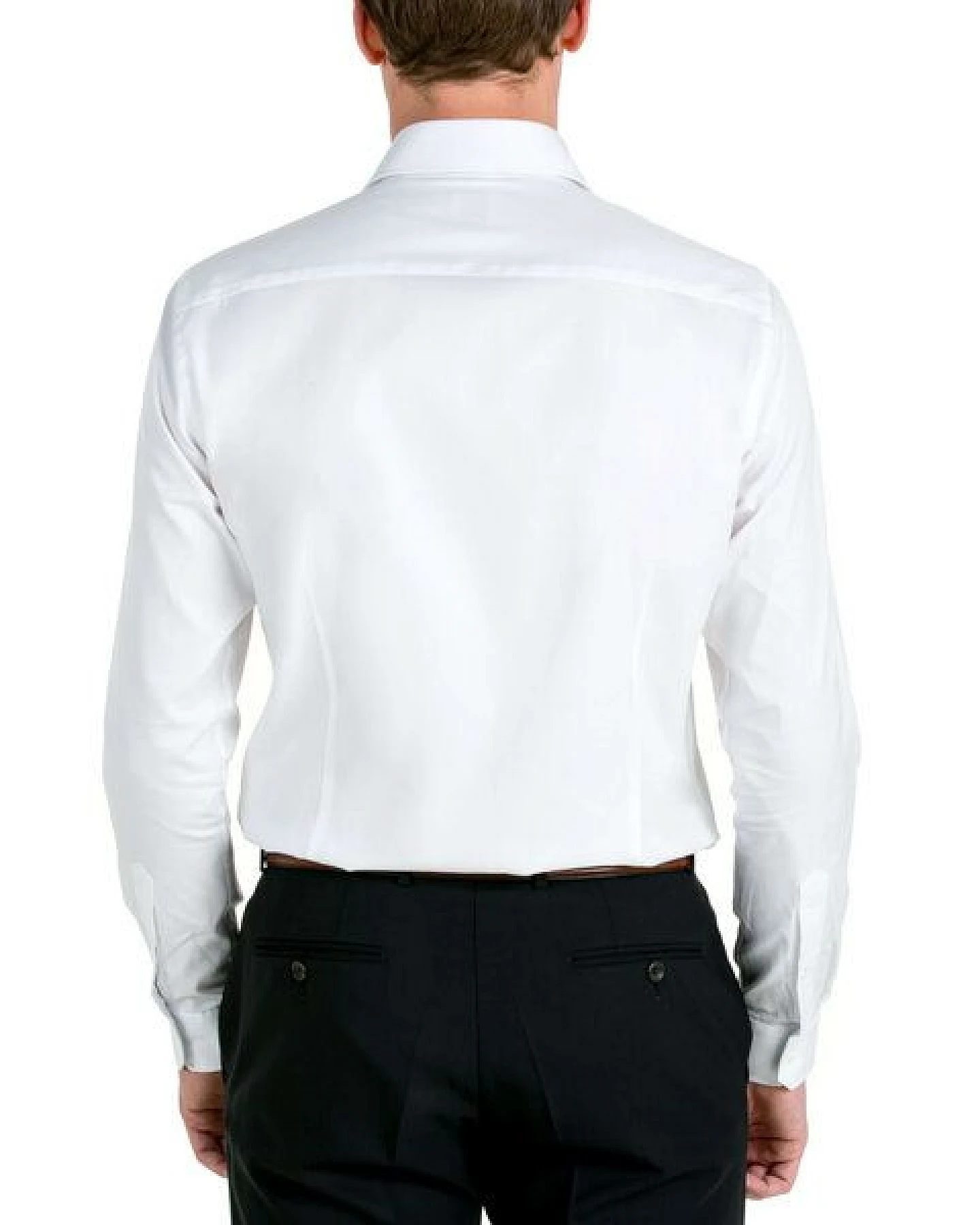 SKOT Fashion Nachhaltige Langarm Herren Hemd Serious White Oxford Slim Fit – Ansicht 3