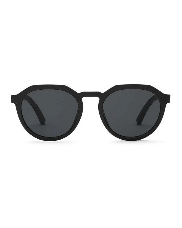 TAKE A SHOT Holz Sonnenbrille für Damen Klein und Schmal im modernen Panto Design