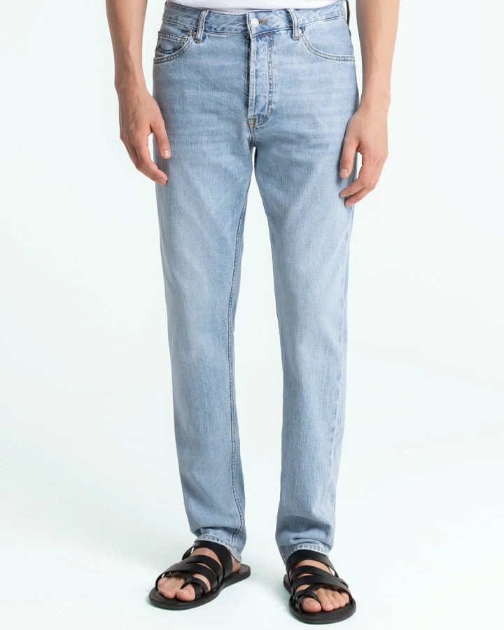 Kings of Indigo Herren vegan Jeans Addo Atria Super Light Washed Hellblau