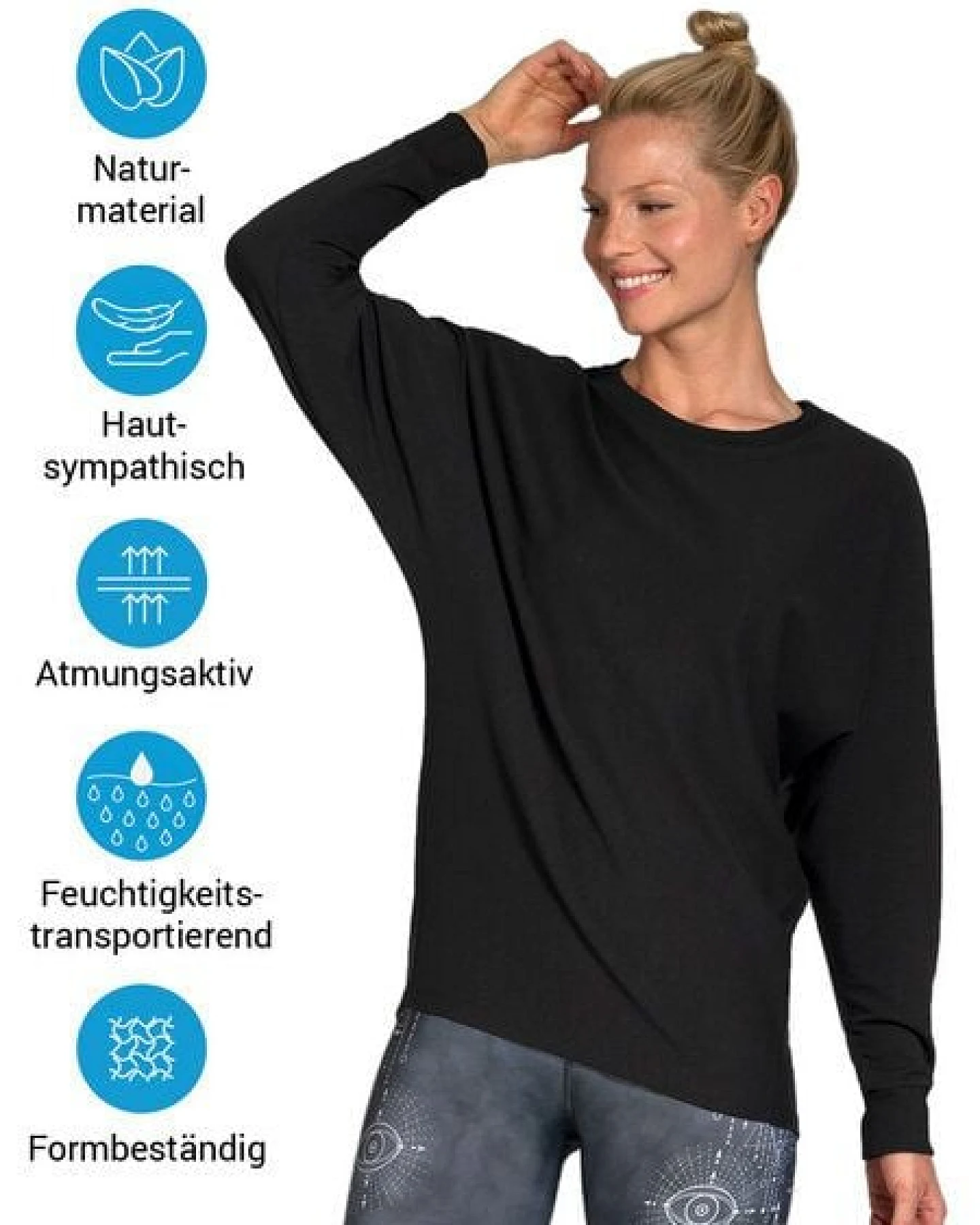 Magadi Yoga Sweater ANNA aus Naturmaterial – Ansicht 4