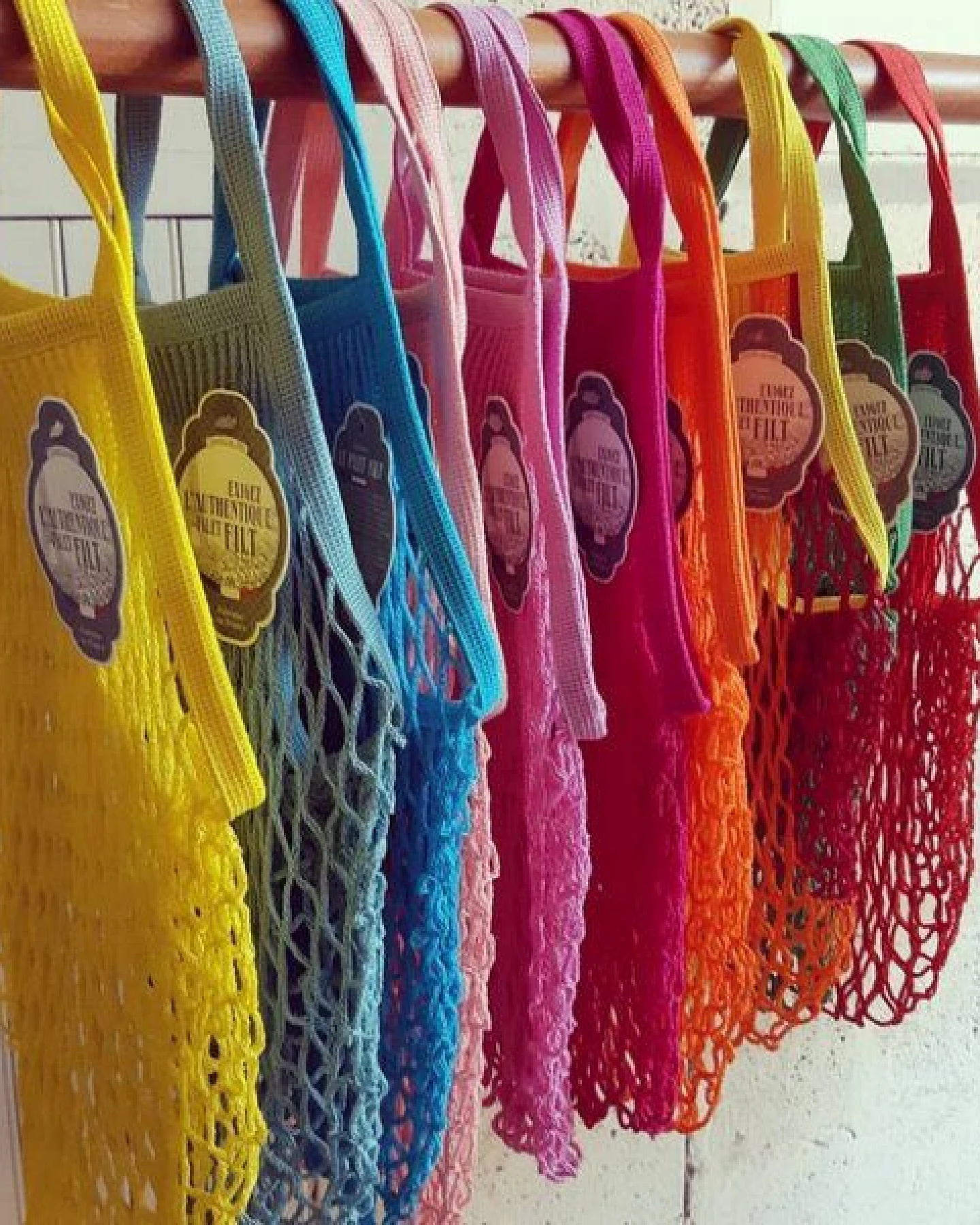 Filt Farbige Bio Netztasche Medium mit kurzem Henkel – Ansicht 2