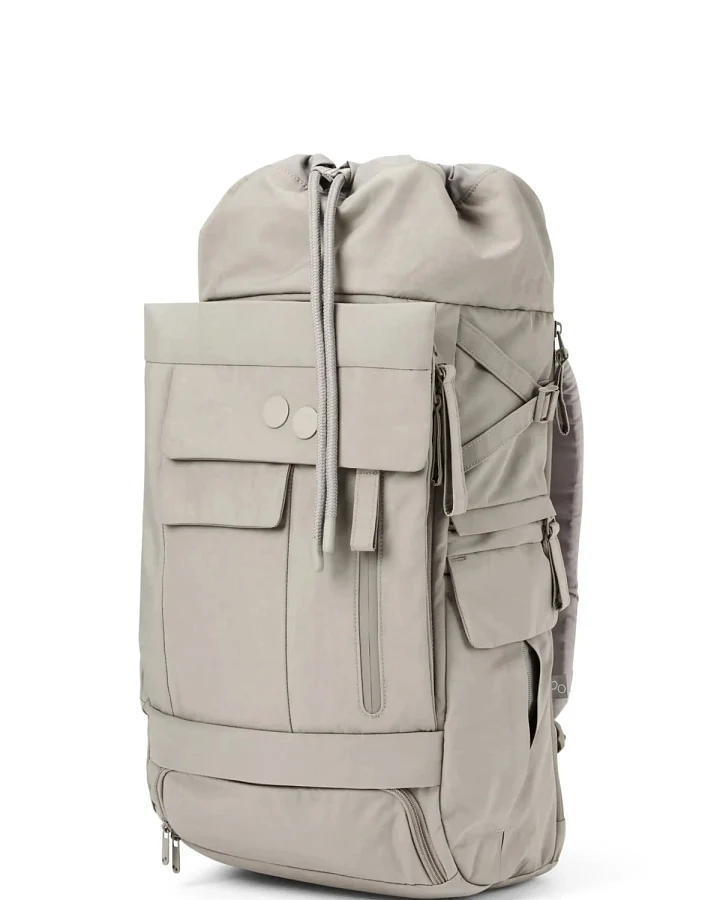Rucksack Blok Medium Crinkle Taupe