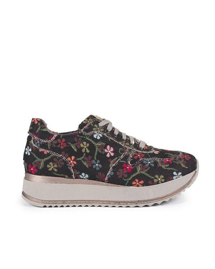 Risorse Future Asia Damensneaker Blümchen Black