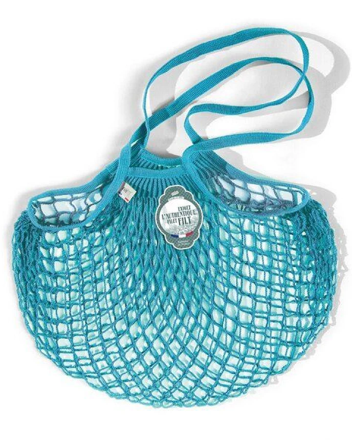 Filt farbige Bio Netztasche Medium mit langem Henkel