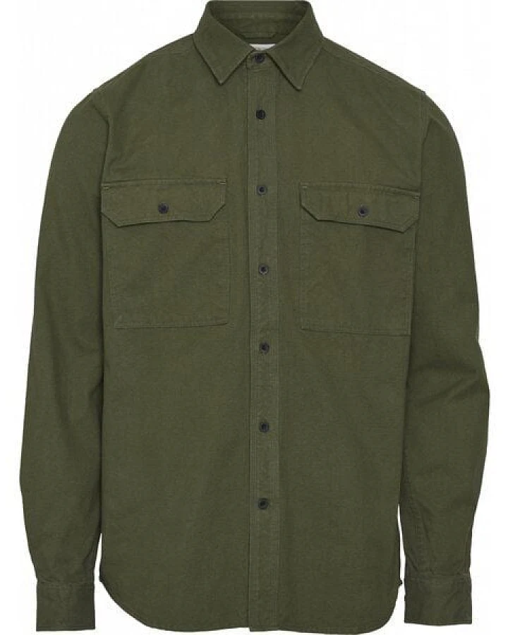 KnowledgeCotton Apparel Hemd - Long sleeve moleskin shirt - GOTS/Vegan