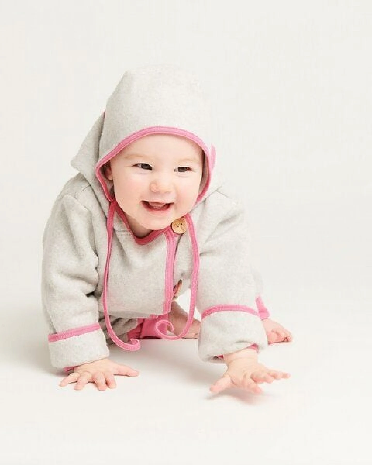 Cheeky Apple Baby-Fleecejäckchen aus 100% Bio-Baumwolle – Ansicht 3