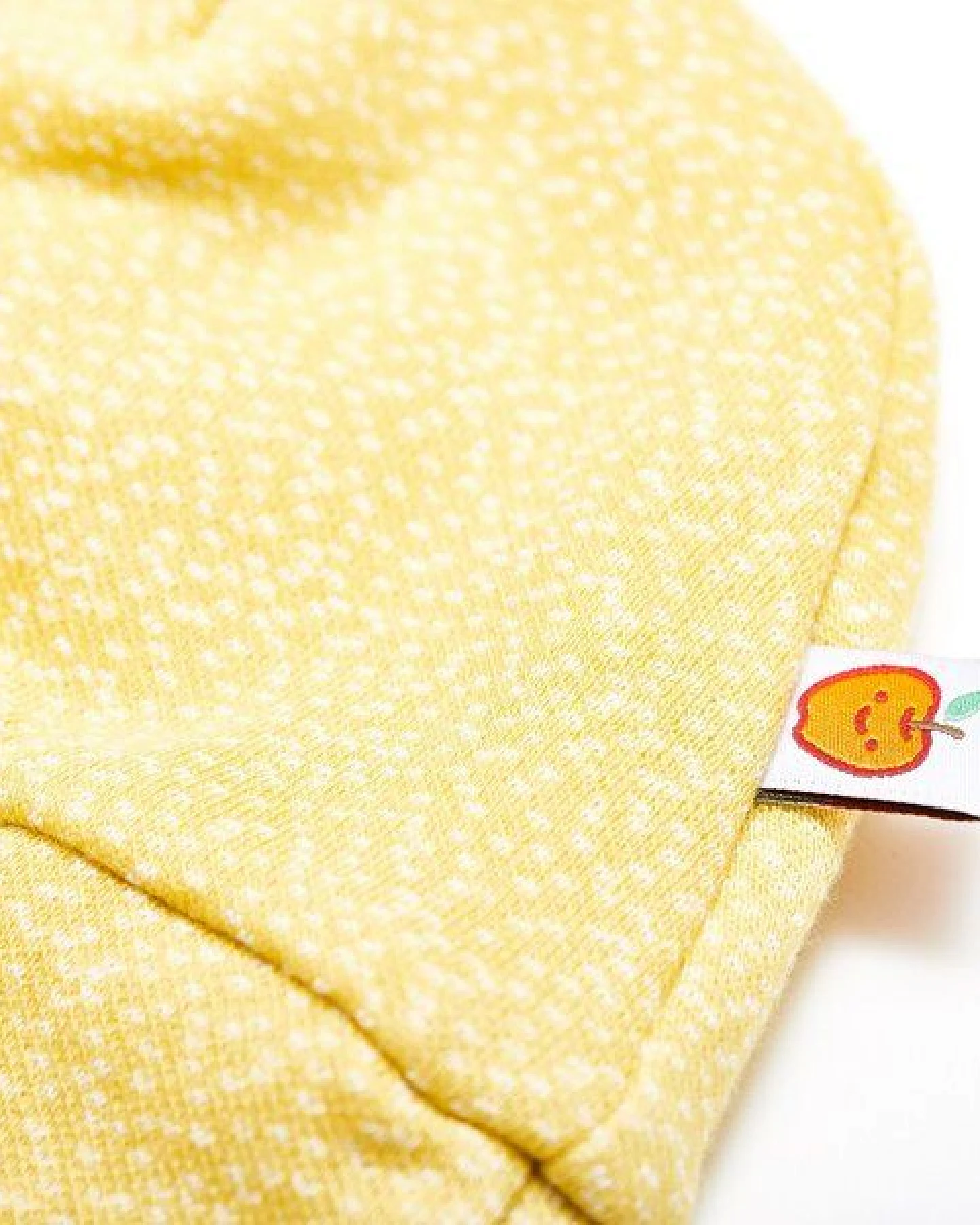 Cheeky Apple Baby-Häubchen "Jacquard gemustert/Ripp Gletscher" aus Bio-Baumwolle – Ansicht 2