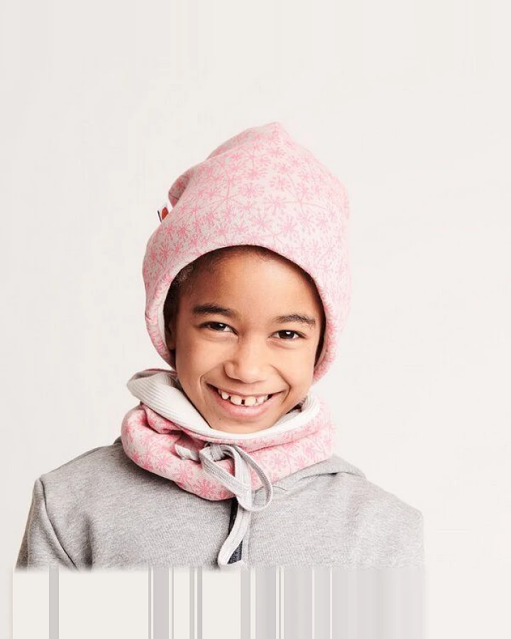 Cheeky Apple Beanie-Haube "Jacquard gemustert/Ripp Gletscher" 100% Bio-Baumwolle