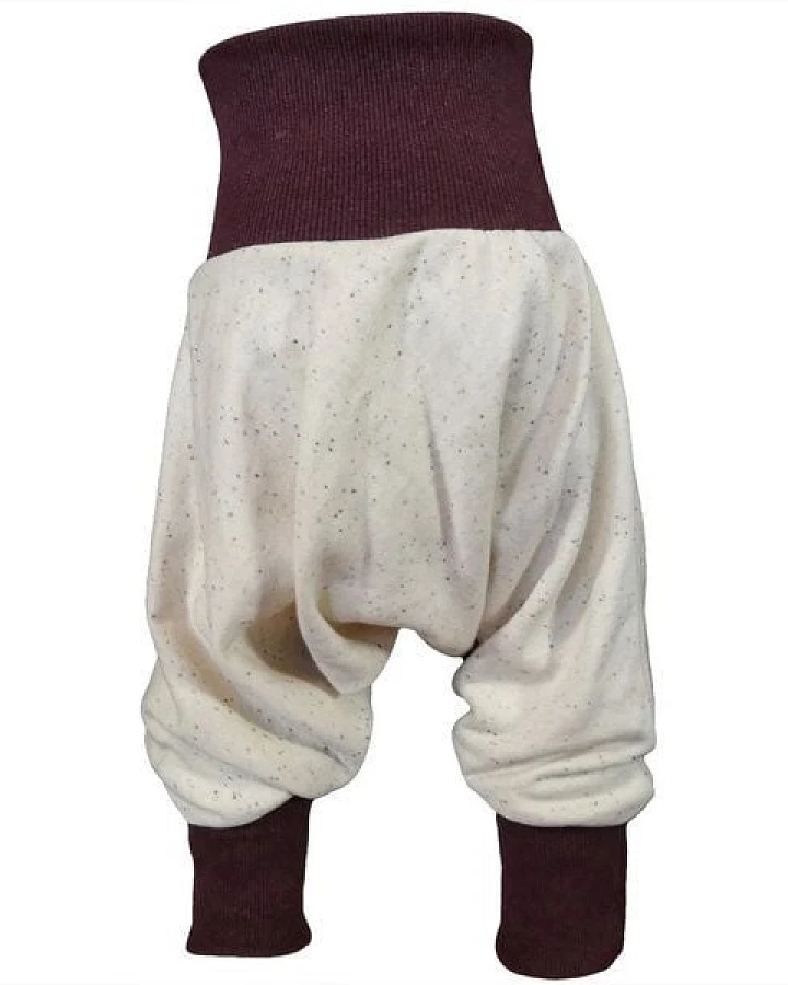liebewicht Yogahose Pumphose Bio Sweat weiß/bunt gesprenkelt