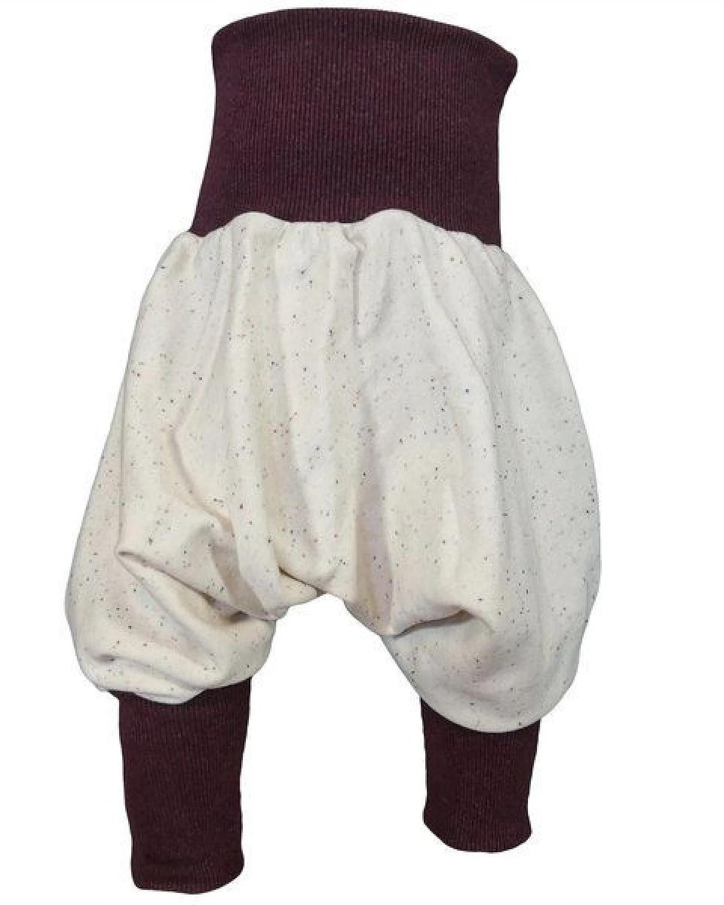 liebewicht Yogahose Pumphose Bio Sweat weiß/bunt gesprenkelt – Ansicht 2