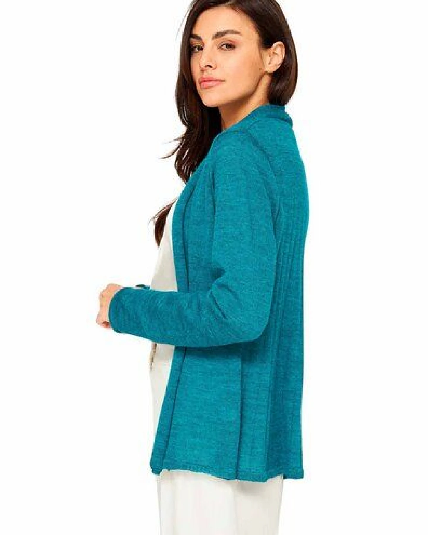 Apu Kuntur 100% Alpaka Strick-Jacke aus Peru - PENELOPE – Ansicht 2