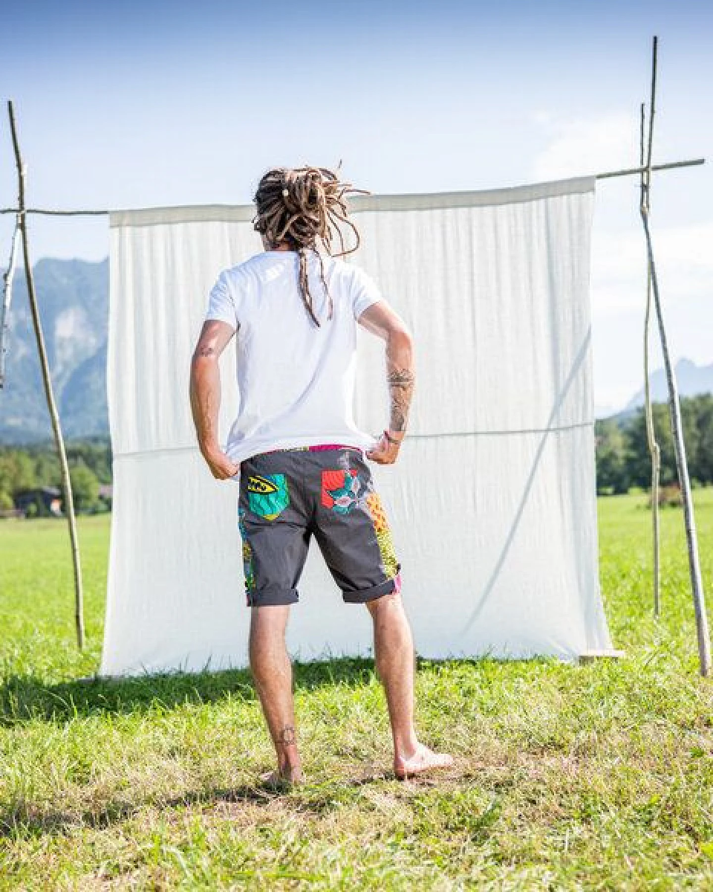 JUAdesign Kletter- und Wander Short - OCEAN SHORT Herren, lebhaft, farbenfroh, vielseitig – Ansicht 2