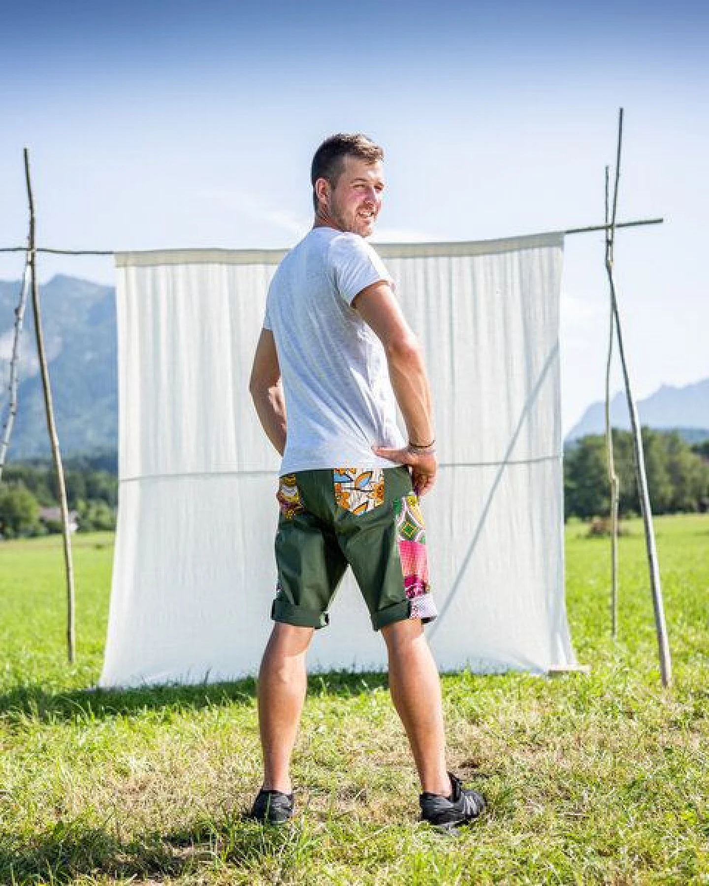 JUAdesign Kletter- und Wander Short - OCEAN SHORT Herren, lebhaft, farbenfroh, vielseitig – Ansicht 2