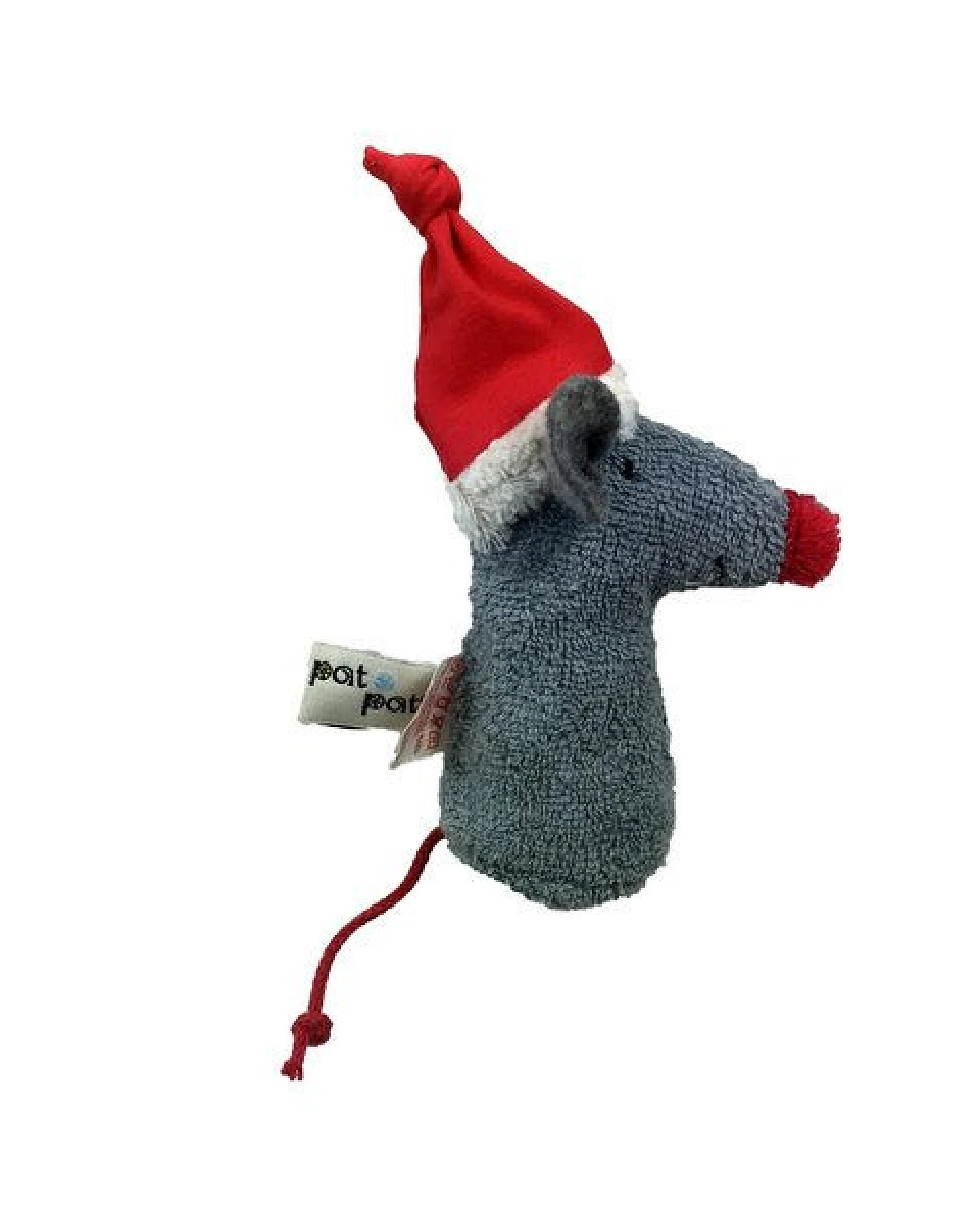 Pat und Patty Kuscheltier Greifling mit Rassel "Weihnachtsmaus" , 100 % Baumwolle-kbA – Ansicht 3